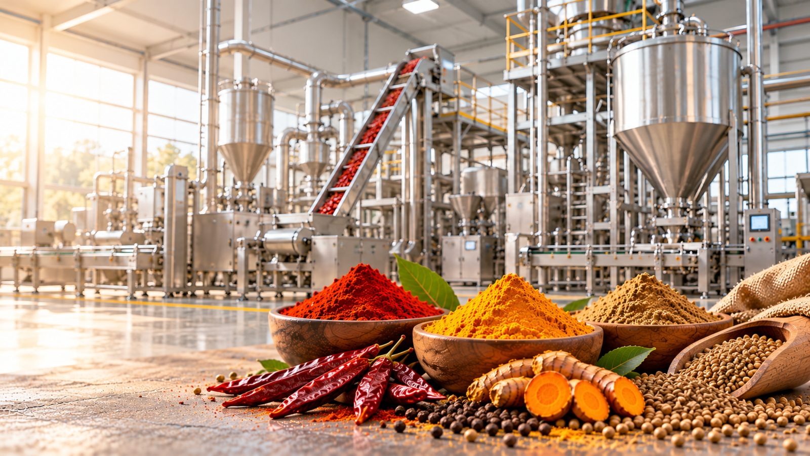 Multiline Spice Processing Plant